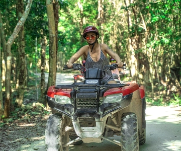 Cozumel: ATV Ride to Jade Cavern, Beach Club Access & Lunch
