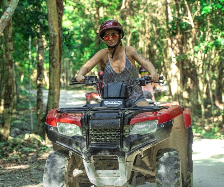 Cozumel: ATV Ride to Jade Cavern, Beach Club Access & Lunch