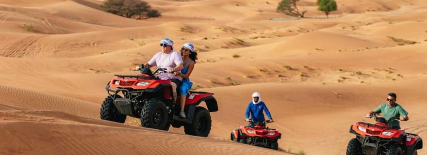Dubaï : quad et VTT, désert de dunes rouges et aventure safari