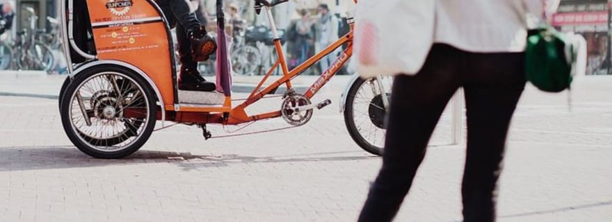 Amsterdam : Visite guidée privée de la ville en cyclo-pousse