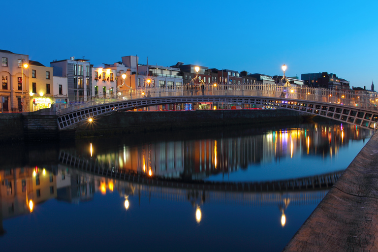 Dublin: excursão noturna panorâmica Big Bus com guia ao vivoDublin: passeio panorâmico de ônibus noturno aberto com guia ao vivo