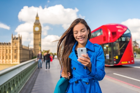 Londyn: Nieograniczony Internet w Wielkiej Brytanii z mobilnymi danymi eSIMPlan 14-dniowy
