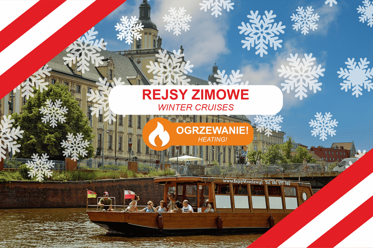 Bátsferð um Gamla Bæinn í Wroclaw í dagsbirtu