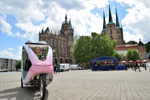 Erfurt : Visite guidée privée de la vieille ville classique en pousse-pousse électrique