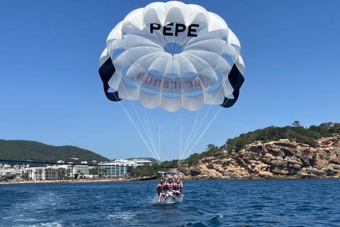 Santa Eulària des Riu: Parasailing Boat Cruise with Drinks 90-Minute Parasailing Experience with HD Video