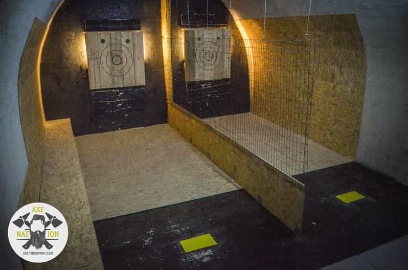 Axe throwing Kraków in Axe Nation the 1st club in Europe GetYourGuide