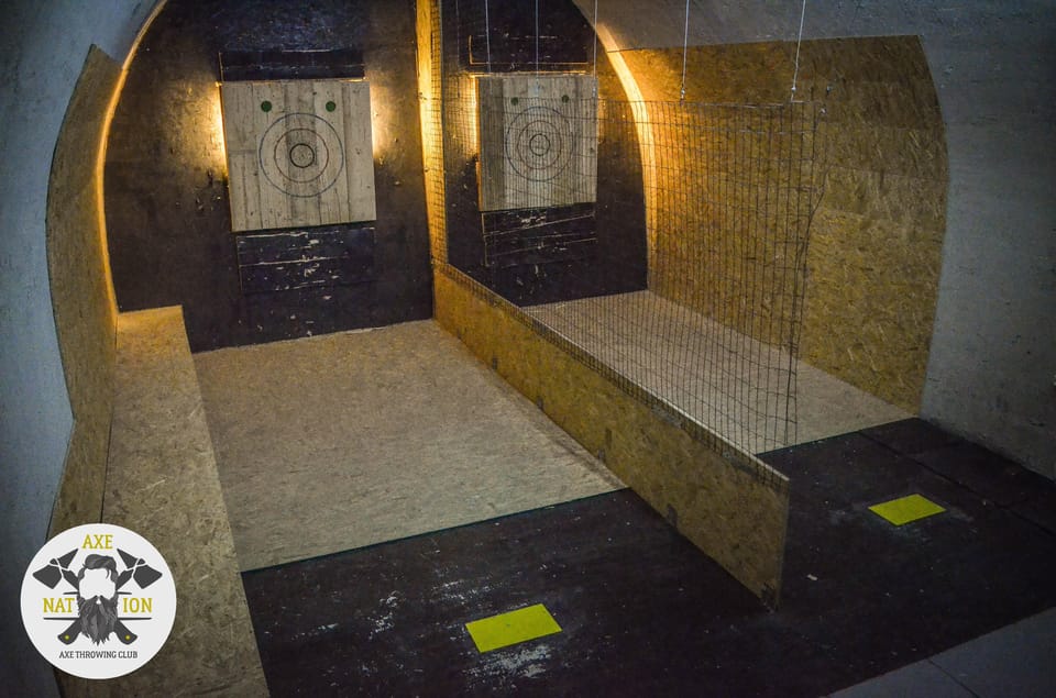 Axe throwing Kraków by Axe Nation VIP GetYourGuide