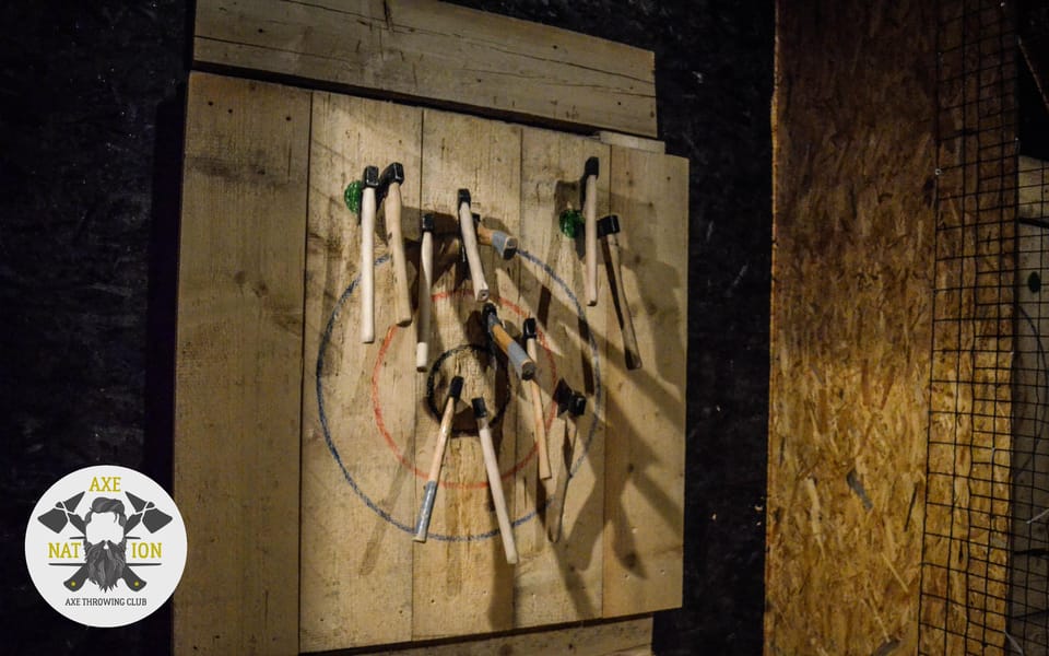 Axe throwing Kraków by Axe Nation VIP GetYourGuide