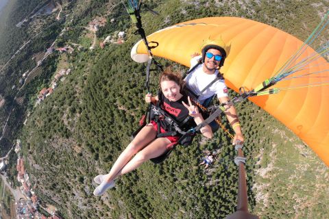 Alanya: tandem-paragliding over een kasteel en de zee