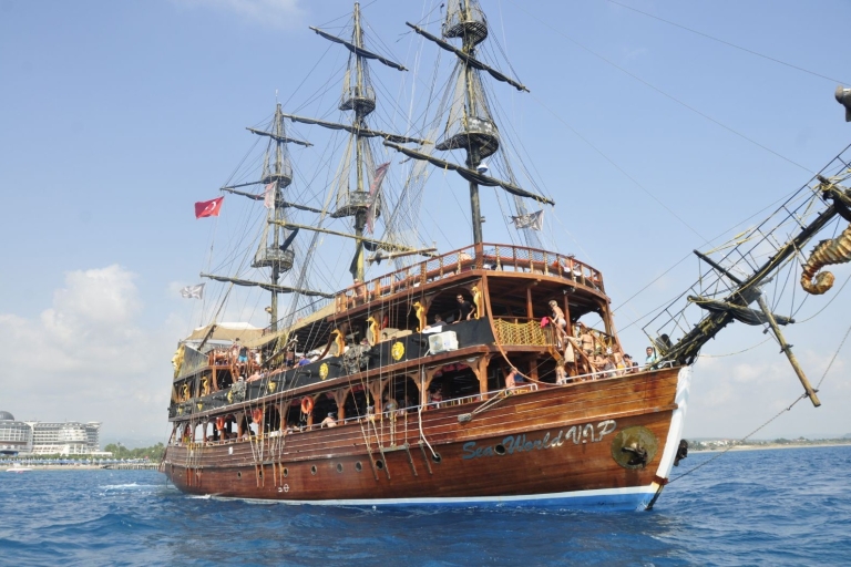 Side: Boat Lunch Cruise on Manavgat River and Bazaar Visit Waterfall inclusive