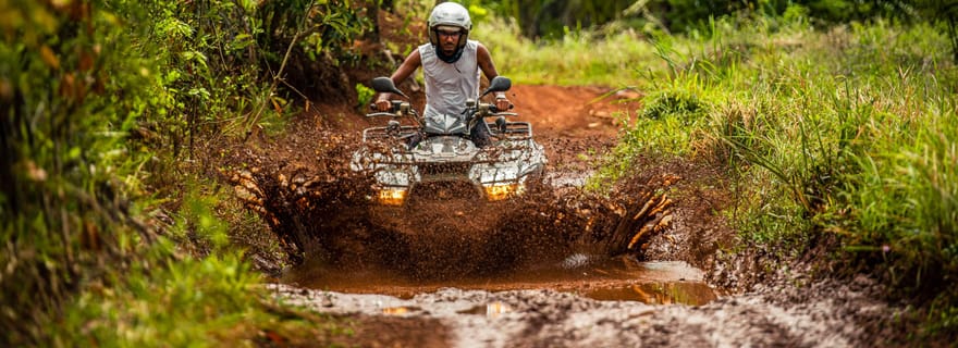 Maurice : Réserve naturelle de Bel Ombre en quad
