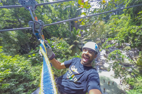 Montego Bay: Dunns katamaransegling och snorkling med zipline