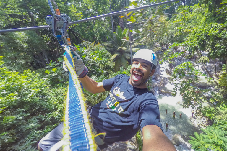 Montego Bay: Dunns katamaransegling och snorkling med zipline