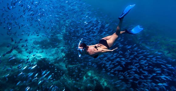 Bali: Blue Lagoon Snorkeling & Waterfall Tour with Lunch