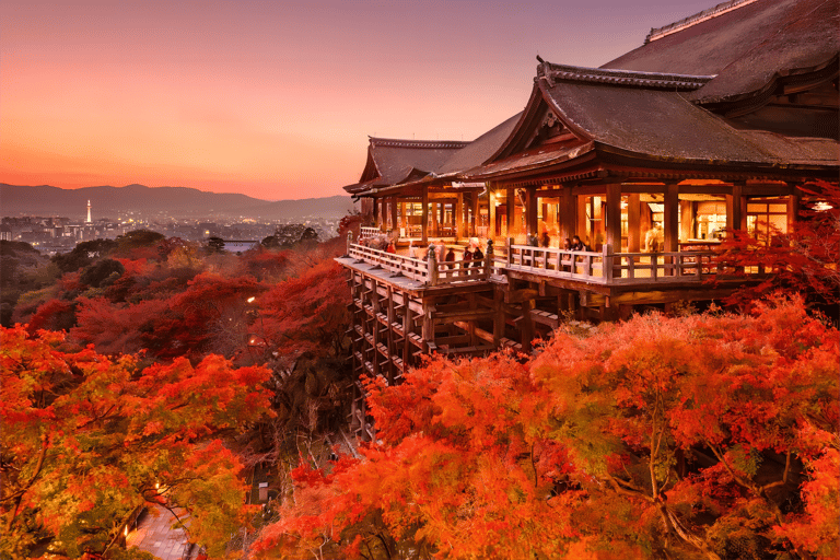 Osaka: Viagem de 1 dia a Quioto Kiyomizudera e Nara para ver veadosOsaka: Viagem de 1 dia pela Rota Dourada de Quioto e Nara com observação de veados