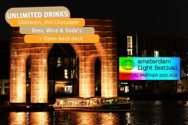 Amsterdam: German Light Festival cruise including drinks