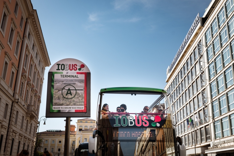 Rzym: wycieczka po mieście z otwartym dachem i autobusem typu Hop On Hop OffBilet 48-godzinny