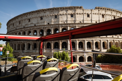 Rome: hop-on hop-off stadstour met open dak72-uurs ticket
