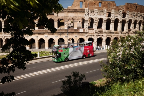 Rome: ticket voor hop on, hop off-tour met open busMiddagkaart (na 14.00 uur)