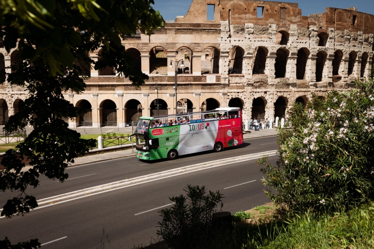 Rom: Hop On Hop Off Open-Bus Tour Ticket24-Stunden-Tageskarte