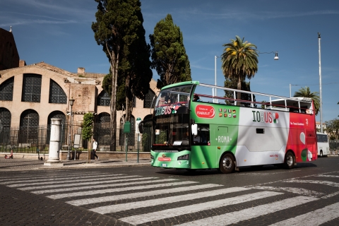 Rome: ticket voor hop on, hop off-tour met open busMiddagkaart (na 14.00 uur)