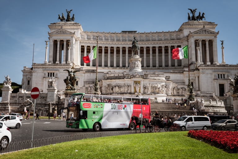 Rome: Hop-On Hop-Off Open-Bus Tour Tickets Afternoon Ticket (after 2 pm)