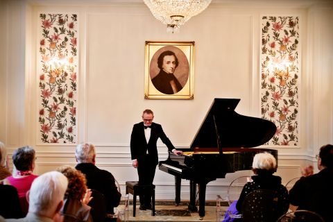 Varsavia: biglietto per il concerto di Chopin con bicchiere di champagne