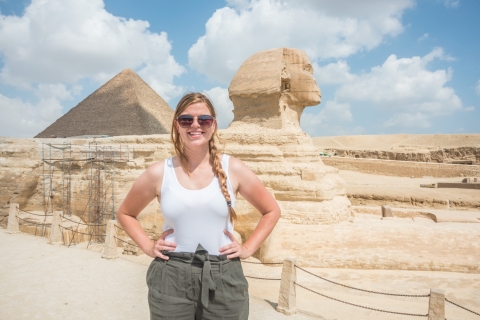Desde El Cairo: tour de medio día a las pirámides de Giza y la EsfingeTour compartido sin tarifas de entrada