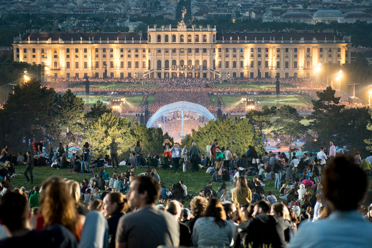 Wien: Nattlig rundtur med Big Bus med levande guide