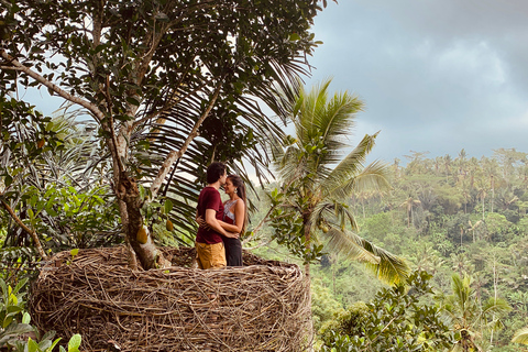 Bali: Avventura in jeep all&#039;alba del Monte Batur con Jungle SwingTour in jeep e swing con trasferimento dall&#039;area centrale di Bali