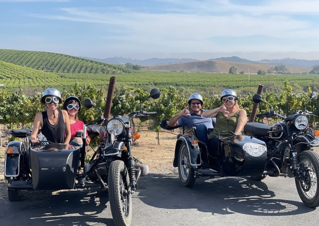 Visit San Luis Obispo Private Sidecar Wine Tour with Wine Tasting in San Simeon & San Luis Obispo, CA
