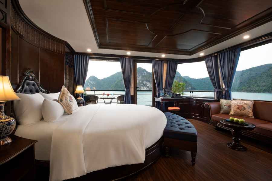 Ha Long: Lan Ha Bay 2-tägige 5-Sterne-Kreuzfahrt mit Luxuskabine