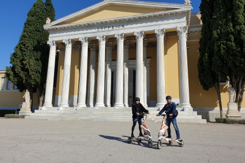 Ateny: wycieczka z przewodnikiem po mieście na skuterze elektrycznym Trikke90-minutowa wycieczka