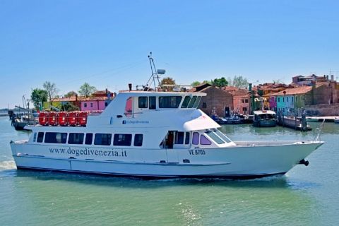 Venedig: Burano og Murano bådtur med glasfabriksbesøg