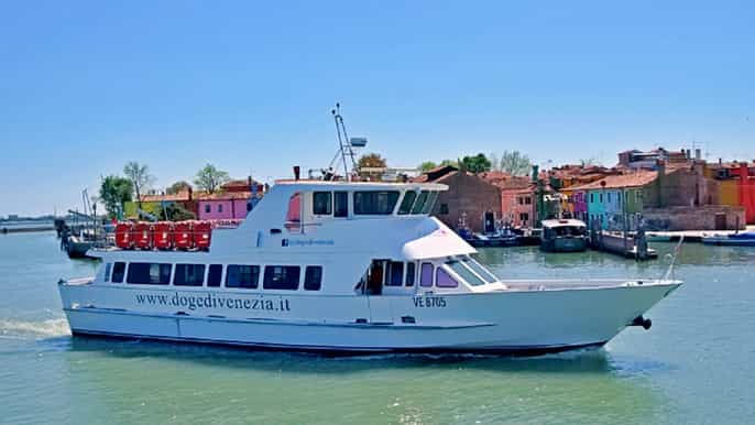 Venecia: tour en barco de Burano, Murano, fábrica de cristal