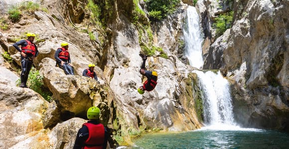 Von Split/Šestanovac aus: Canyoning auf dem Fluss Cetina