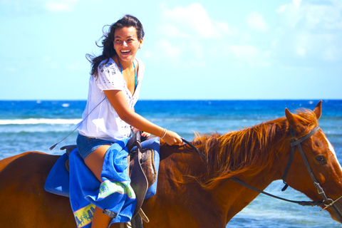 From Falmouth: Horseback Ride and Swim Beach Trip From Falmouth Cruise Port