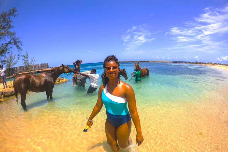 从法尔茅斯出发：骑马和游泳海滩之旅从法尔茅斯邮轮港