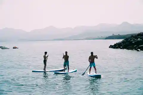 Puerto del Carmen: SUP Stand-Up Paddle les met instructeur
