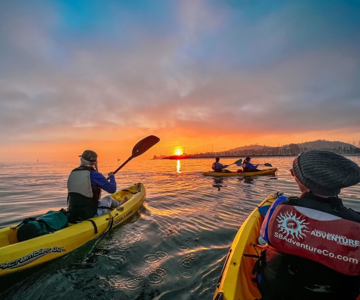 Santa Barbara: tour in kayak al tramonto