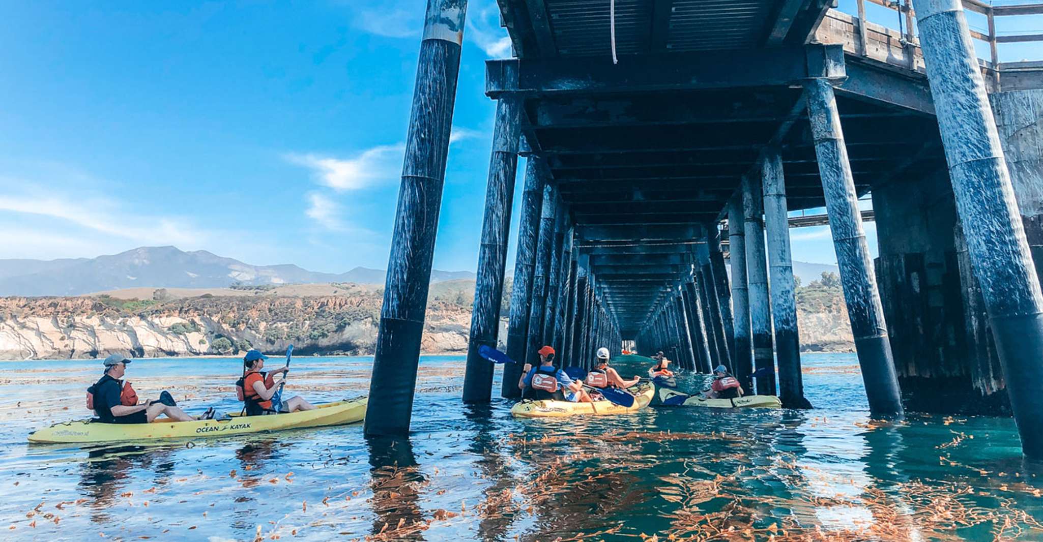 Santa Barbara, visite de kayak sur la plage de Haskell - Hizvo