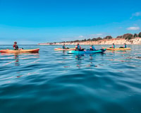 Santa Barbara, visite de kayak sur la plage de Haskell - Hizvo