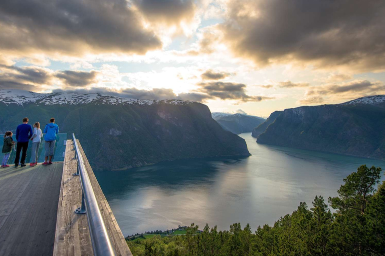 Bergen: Nærøyfjorden, Flåm i Stegastein - wycieczka z przewodnikiem autobusowym