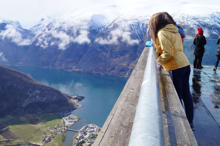 Bergen: Nærøyfjorden, Flåm i Stegastein - wycieczka z przewodnikiem autobusowym