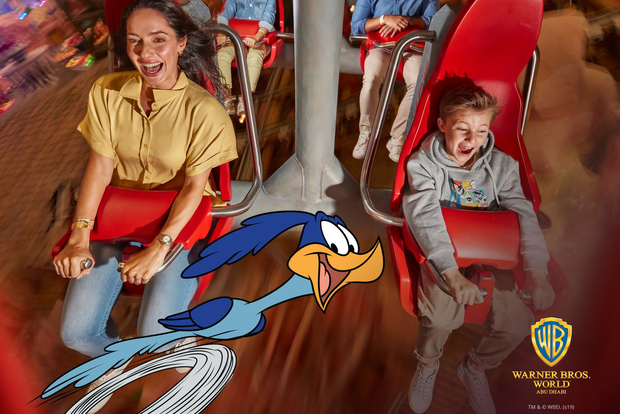 Au départ de Dubaï : Excursion d'une journée à Abu Dhabi avec un billet pour Warner Bros World