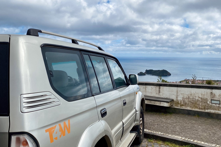 De Ponta Delgada: excursion guidée d'une journée en 4x4 au bord du lac de Furnas