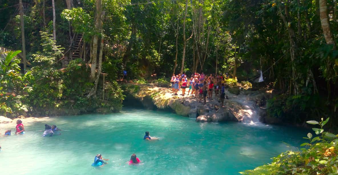 From Montego Bay Island Gully Falls and Blue Hole Tour GetYourGuide