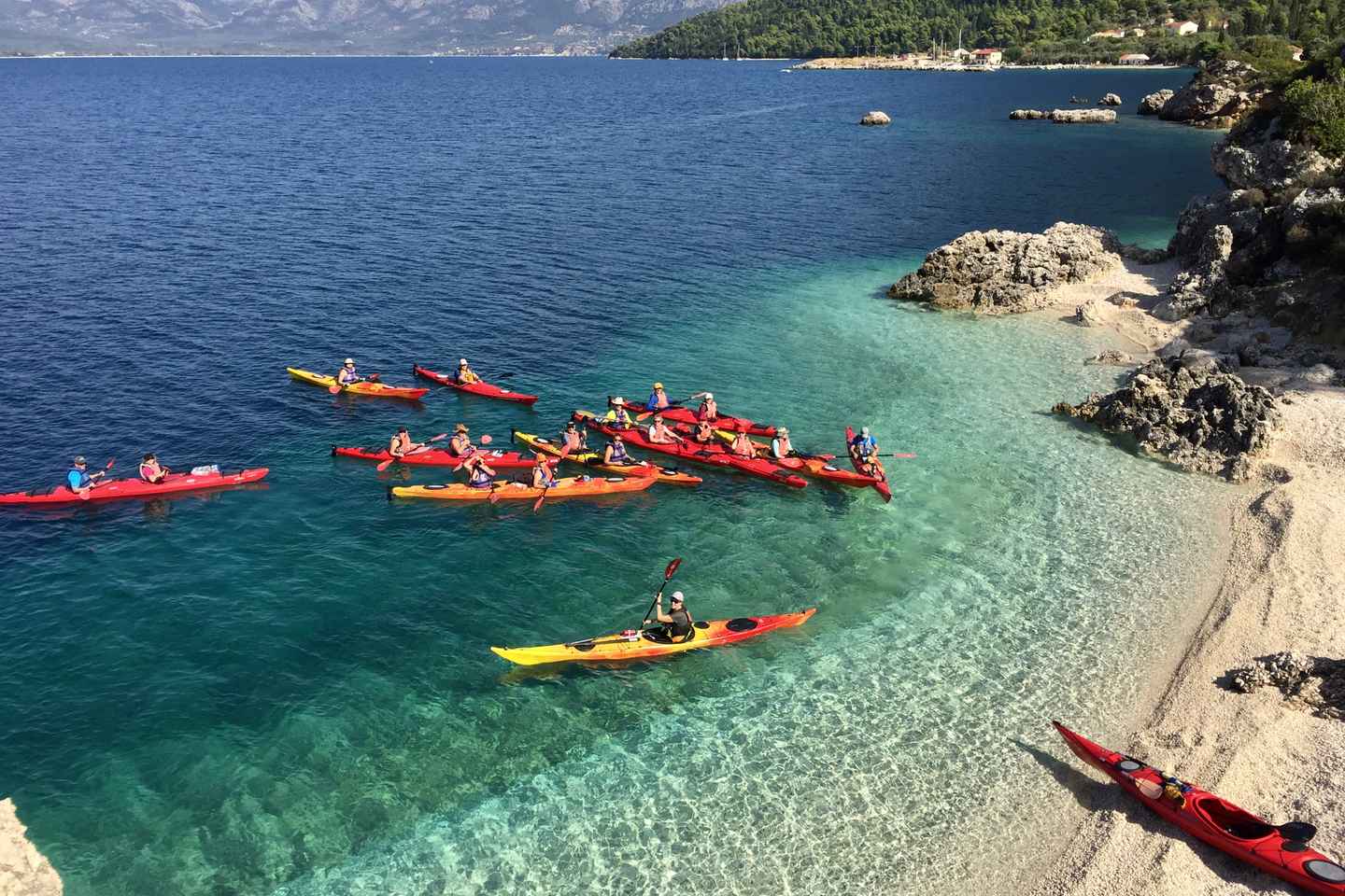Lefkada: Blue Cave Kayak Tour with a Taste of Greece