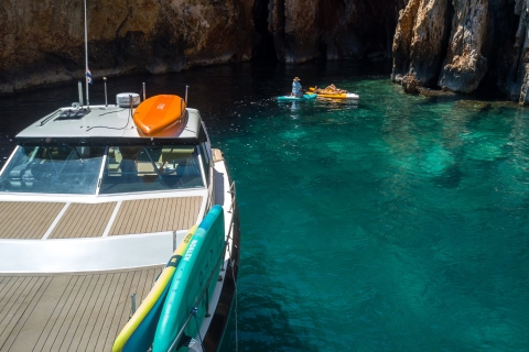 De Hvar: visite de la grotte bleue et du yacht d'île en île