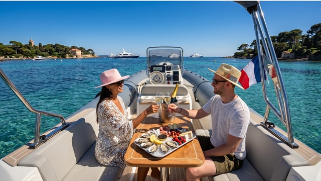 Lérins Islands: Private sunset cruise tour with champagne